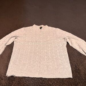 J. Crew Light Gray Cashmere Crewneck Sweater